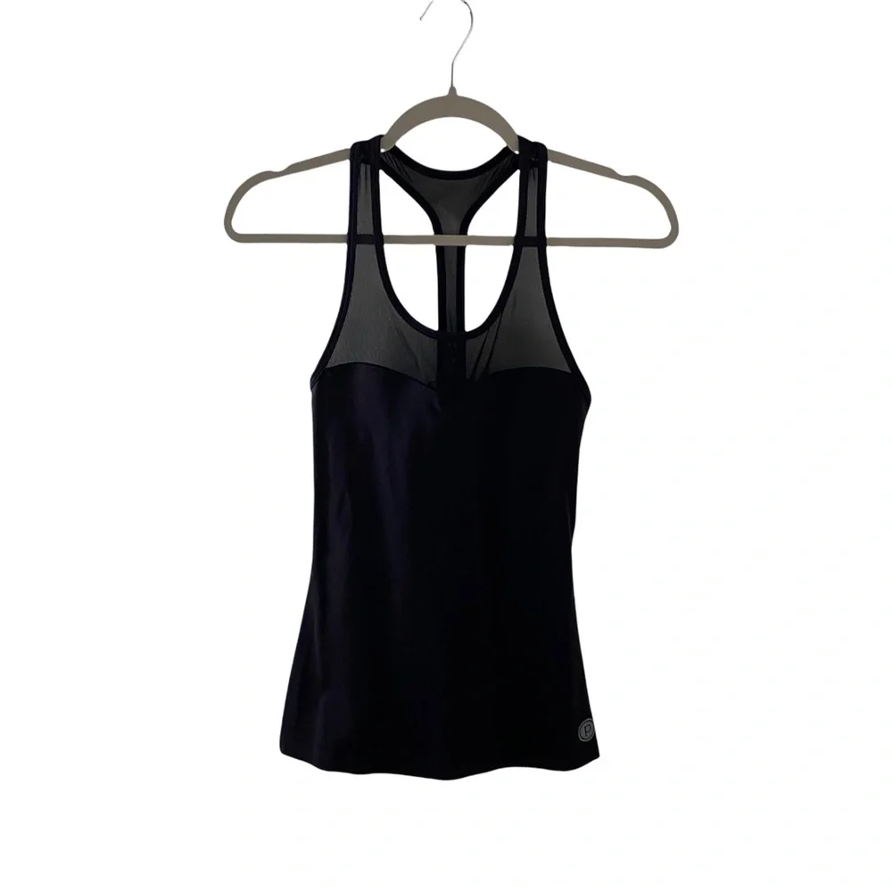 Pure Barre by Splits59 Black Mesh Tank Top XS
